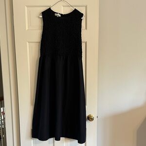 Lafayette 148 New York Textured Black Dress